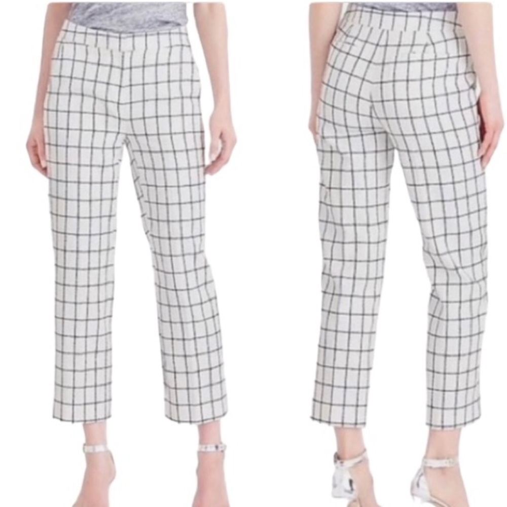 J Crew Patio Pants in windowpane tweed size 0p